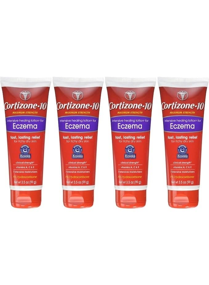 Cortizone 10 Intensive Healing Eczema Lotion 3.5 oz (4 Pack)