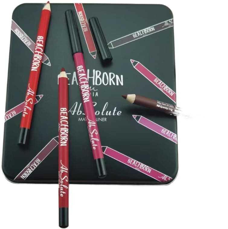 KRENI Absolute Matte Lipliner Pencil Set Long Stay Smudge Free Waterproof Creamy Lip Liner Pencil Multi Color Pack Of 12