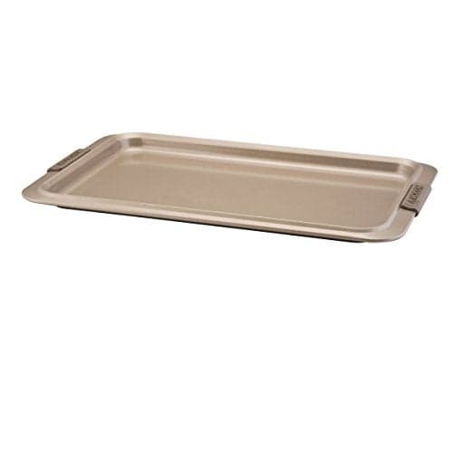 Anolon Bronze Nonstick Baking Sheet / Cookie Sheet / Cookie Pan with grips - 11 Inch x 17 Inch, Brown
