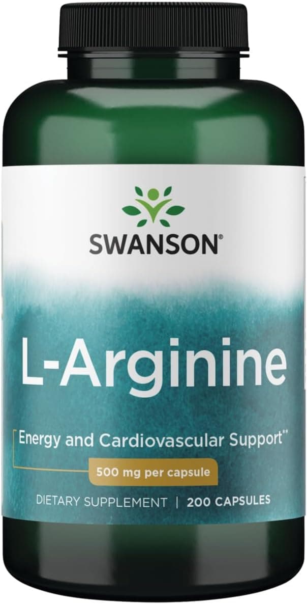Swanson Amino Acid LArginine 500 Milligrams 200 Capsules