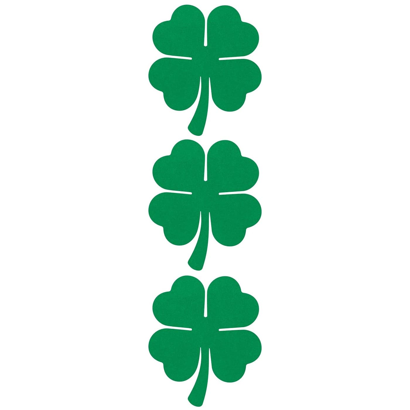 LiteMark Reflective Green 2 Inch Shamrock Sticker Decal for Hard Hat Helmet Tool Box Laptop etc Pack of 3