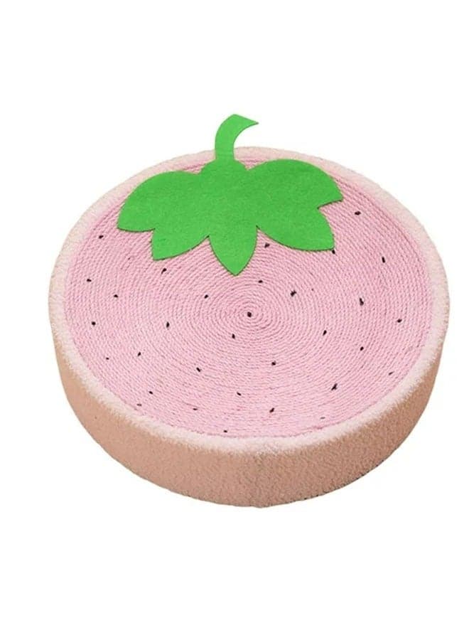 Strawberry Themed 2 in 1 Corrugated Durable Cat Scratching Pad & Lounge