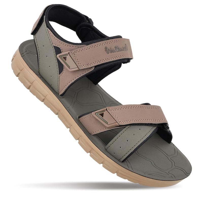 WALKAROO PLUS Soft Cushion Sandal For Men|Lightweight and Comfortable|WG5781 - Camel