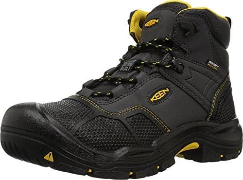 KEEN Utility Mens Logandale Mid Steel Toe Waterproof Work Shoe RavenBlack 115 Wide US