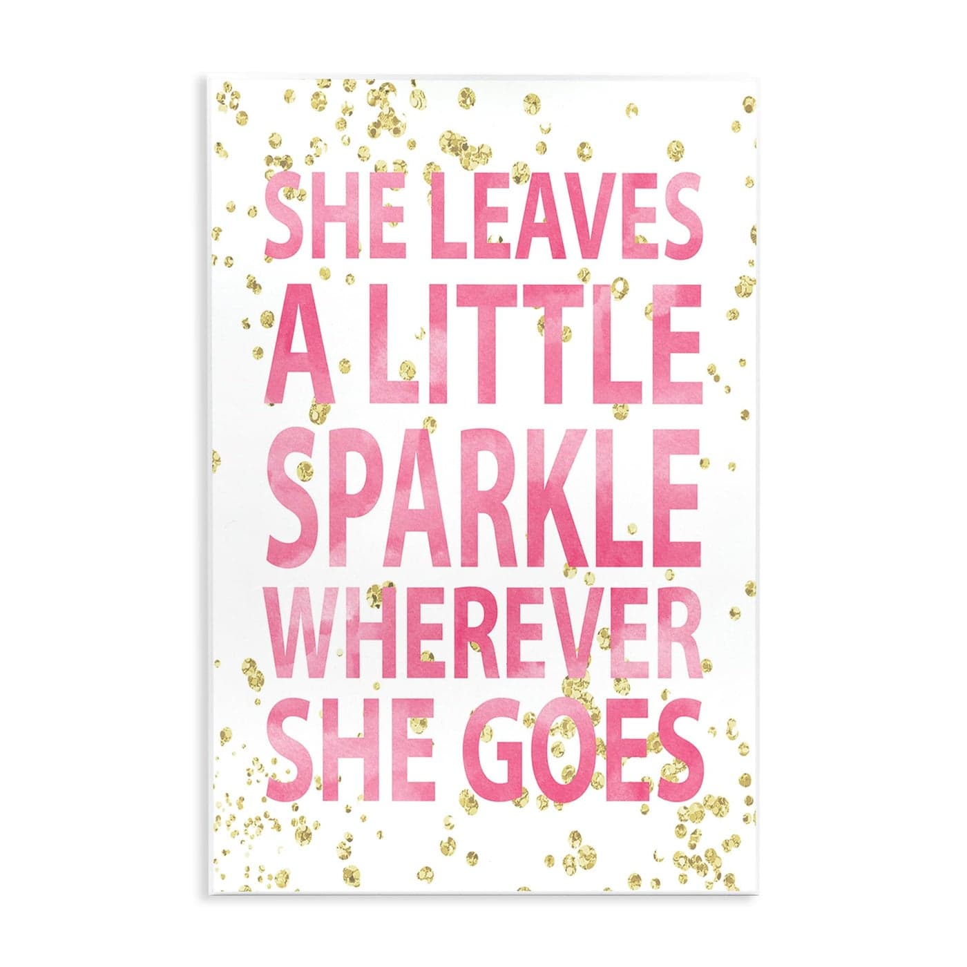 Stupell Industries She Leaves a Little Sparke Wall Plaque 10 x 15 Design by Artist Susan Newberry Designs