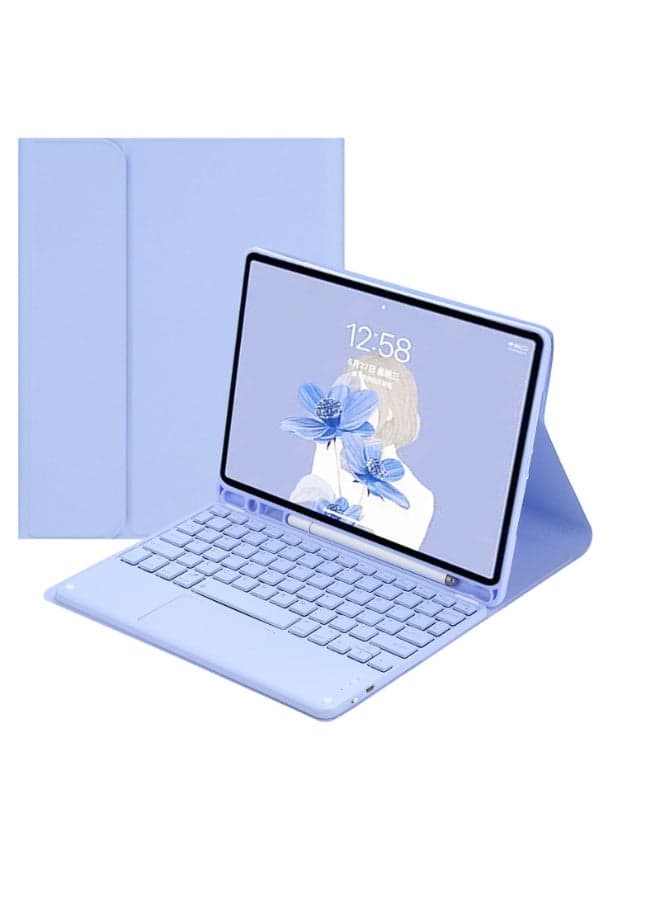 Arabic and English Keyboard Compatible with iPad (A16) 11th Generation 11 Inch 2025 (A3354,A3355,A3356) Touched Keyboard Case Protective Magnetic Cover