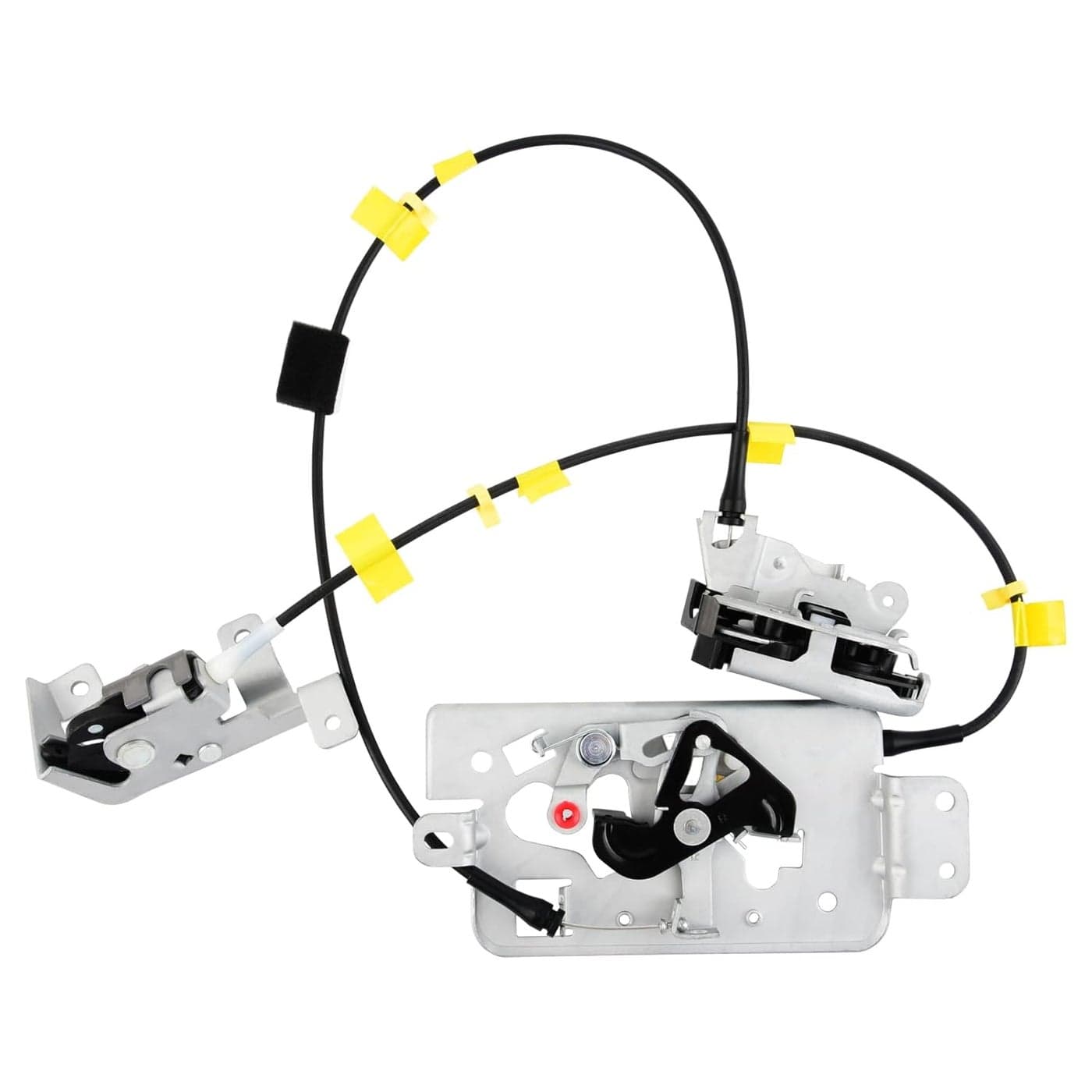 AUTOJARE Passenger Right Side Upper and Lower Door Rear Lock Latch Actuator Cable Assembly Set for 2004-2008 Ford F150 Extended Cab Pickup