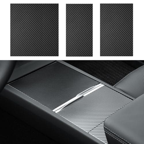YIJINSHENG for Tesla Model Y Juniper 2025 2026/Model 3 Highland 2024 2025 2026 Center Console Wrap Kit Interior Decoration Cover Protector Accessories