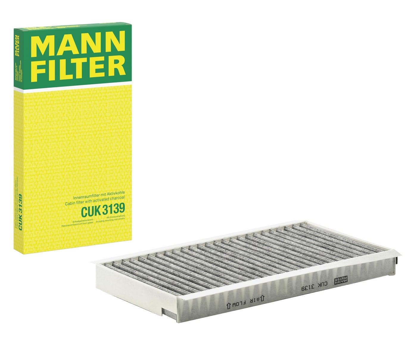 MannFilter CUK 3139 Cabin Air Filter with Activated Charcoal