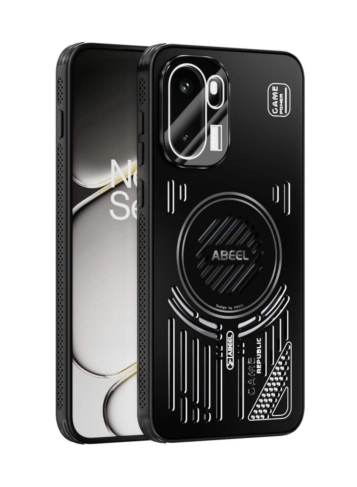 Case Compatible with OnePlus ACE 6, Metal Hollow Heat Dissipation Case with Camera Protection 【Compatible with Mag-Safe】 Shockproof Silicone Bumper Slim Phone Cover