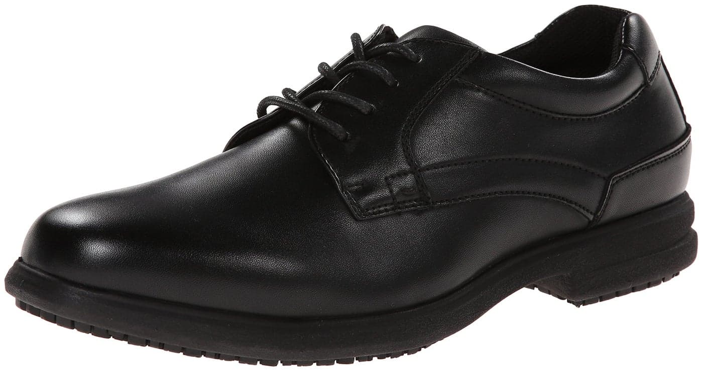 Nunn Bush Men’s Sherman Slip-Resistant Work Shoe Oxford,11.5 Medium US,Black