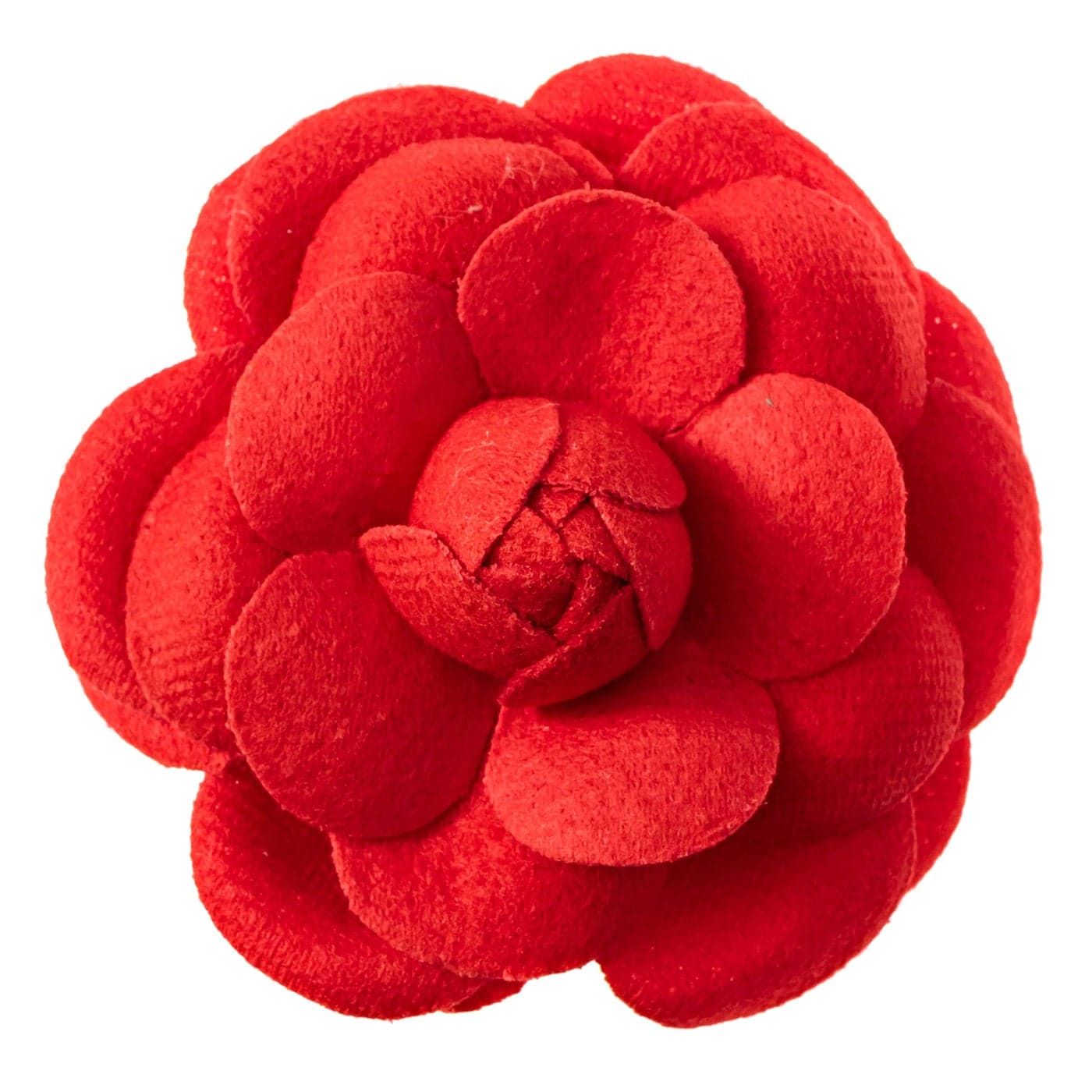 Vintage Style Elegant Camellia Fabric Flower Brooch Pin Scarf Bridal Dress Wedding Accessories Jewelry Gift Red wool