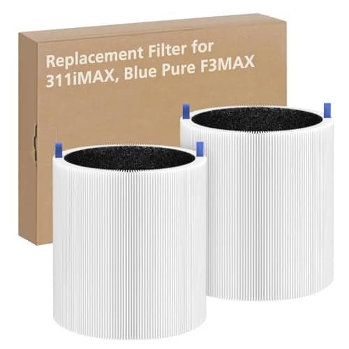 2 Pack 311i Max Replacement Filter Compatible with Blue Pure 311i Max Air PurifierTure HEPA Filter Compare to Blue Pure F3MAX