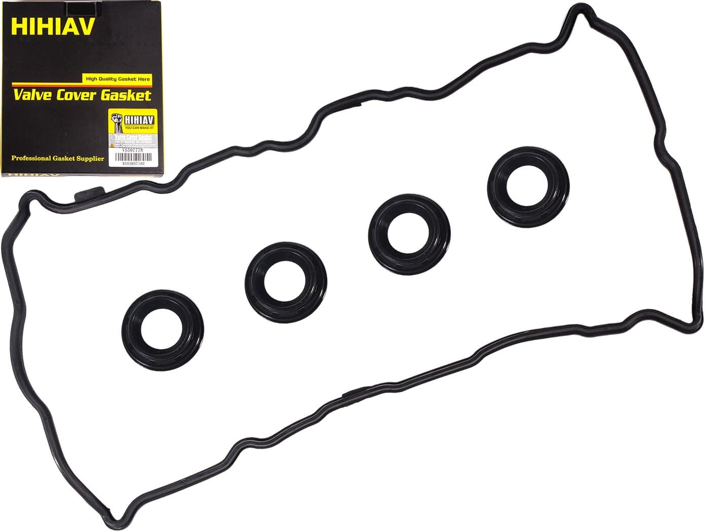 VS50777R Only for Aluminum Nissan Altima 2.5 Valve Cover Gasket with 4 Spark Seal,Rogue Sentra 2.5L Engine Code QR25DE 2007 2008 2009 2011 2010 2012 07 08 09 10 11 12 036-1758 13270-JG30A 13270JA00A.