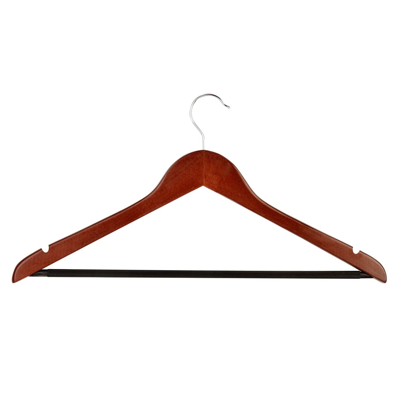 HoneyCanDo No Slip Wooden Coat Hangers Cherry Wood 24Pack