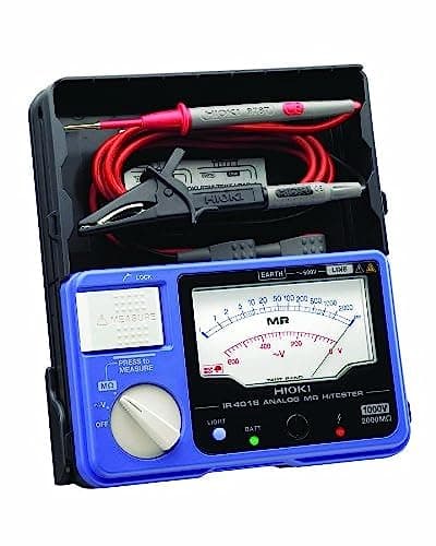 Hioki IR4018-20 Single-Range Megohm Insulation HiTester, 2000 Megohms Resistance, 600V AC Voltage