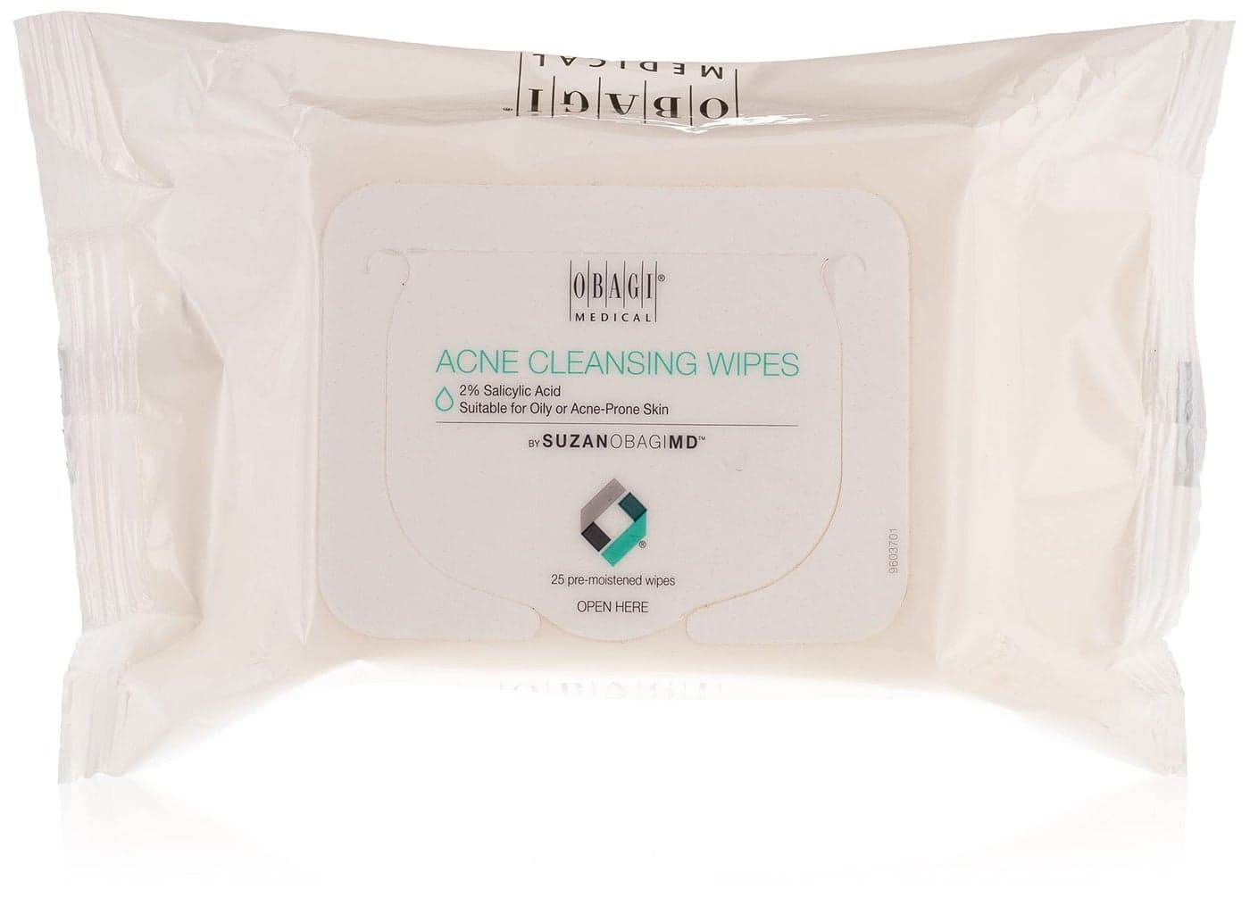 SUZANOBAGIMD On the Go Cleansing Wipes for Oily or Acne Prone Skin, 25 count