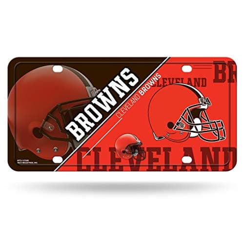 NFL Cleveland Browns Unisex Cleveland Browns License Plate Metalcleveland Browns License Plate Metal, Team Color, One Size