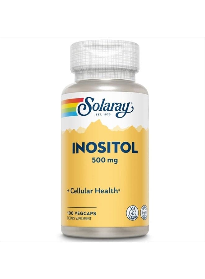 Solaray Inositol Capsules, 500 mg, 100 Count
