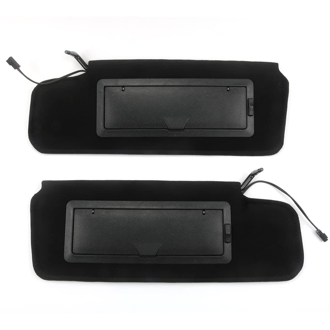 Sun Visors Sunshades WVanity Mirror LED Light for 19841996 Corvette C4