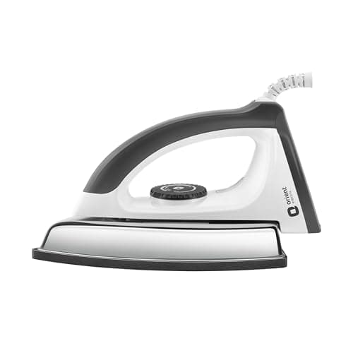 Orient Electric Ultimate Plus 1100 Watt | Heavy Weight Dry Iron for clothes with DuPont American Heritage Coated Non Stick Soleplate | Better Heat Conductivity | 2 Years Replacement Warranty