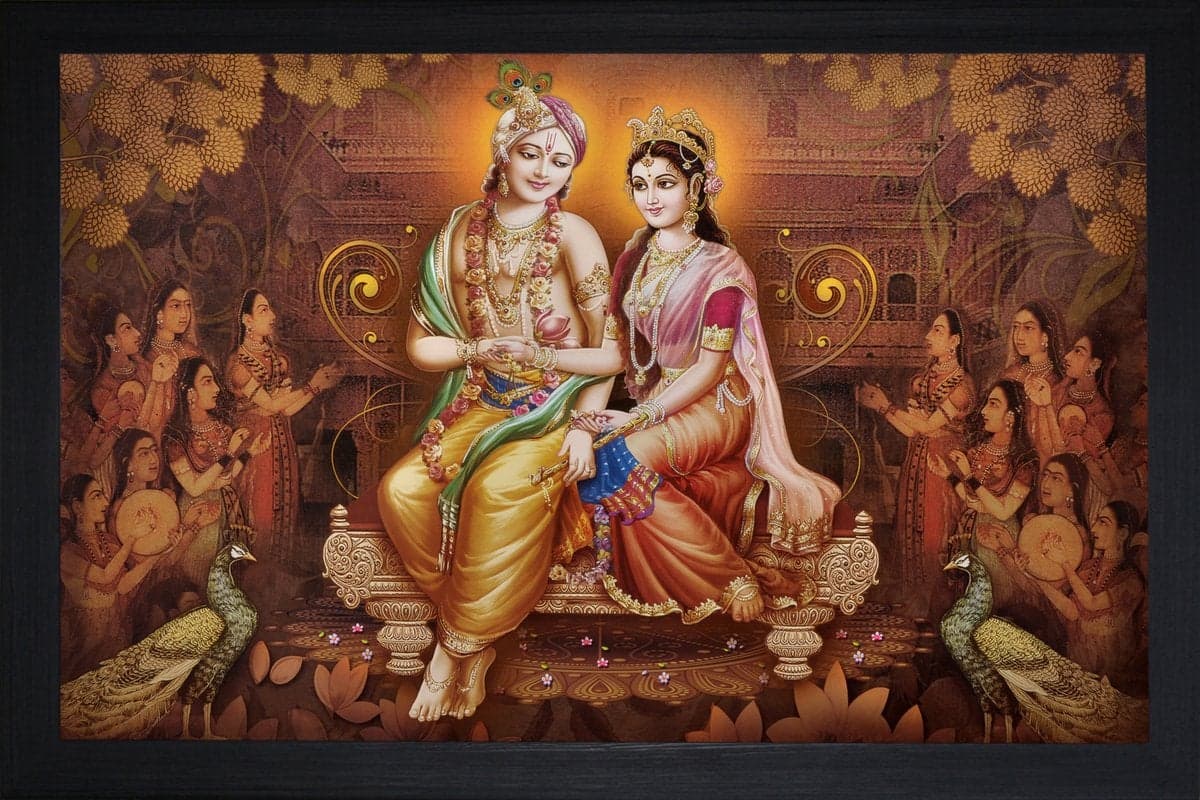 SAF paintings Radha Krishna Painting 35 x 2 x 50 Cms SANF404