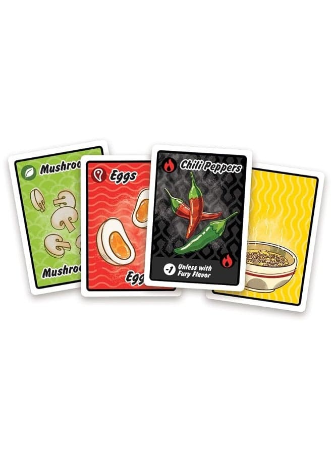 Ramen Fury Card Game | Take-Out Themed Strategy Game | Fun Family Game for Adults and Kids | Ages 8+ | 2-5 Players | Average Playtime 30 Minutes | Made