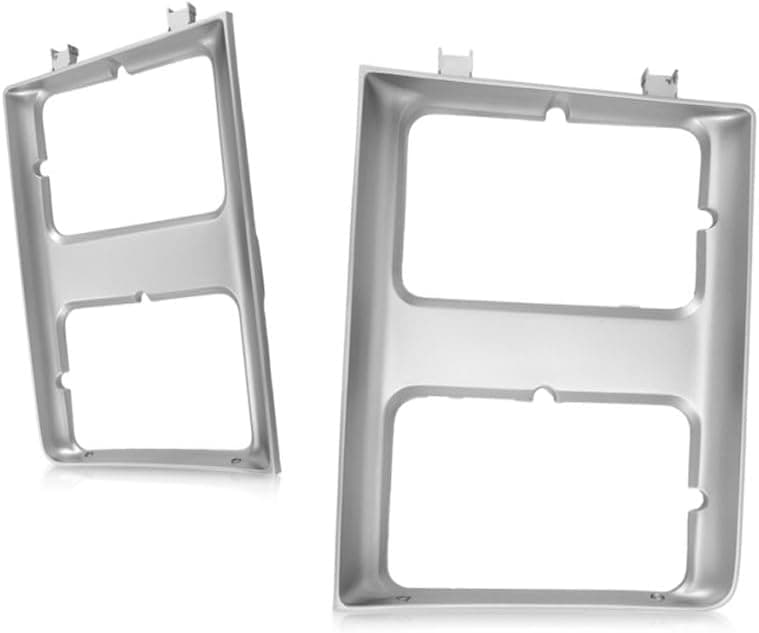 KarParts360 Headlight Door for Chevy C10/C20 1985-1988 - Driver and Passenger Side Pair - Silver