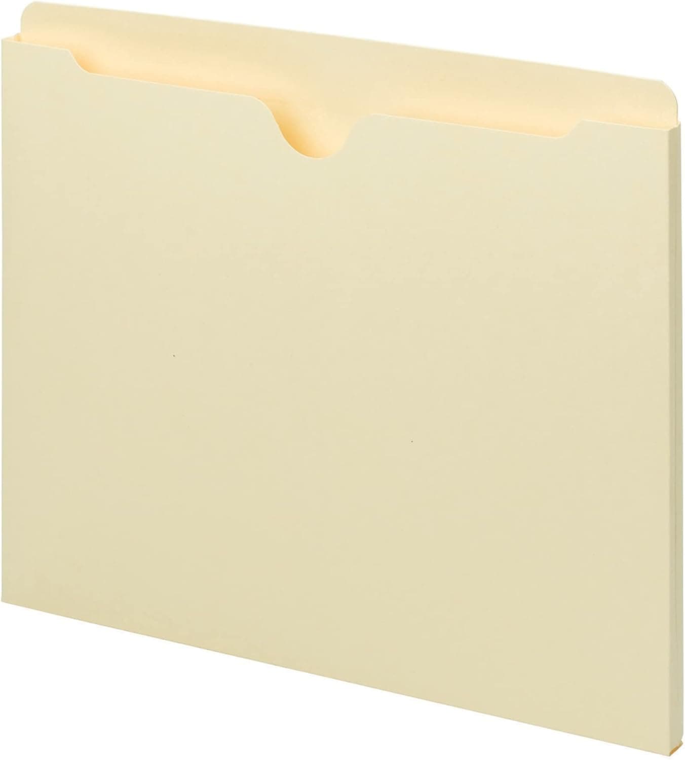 Smead File Jacket StraightCut Tab FlatNo Expansion Letter Size Manila 100 per Box 75410