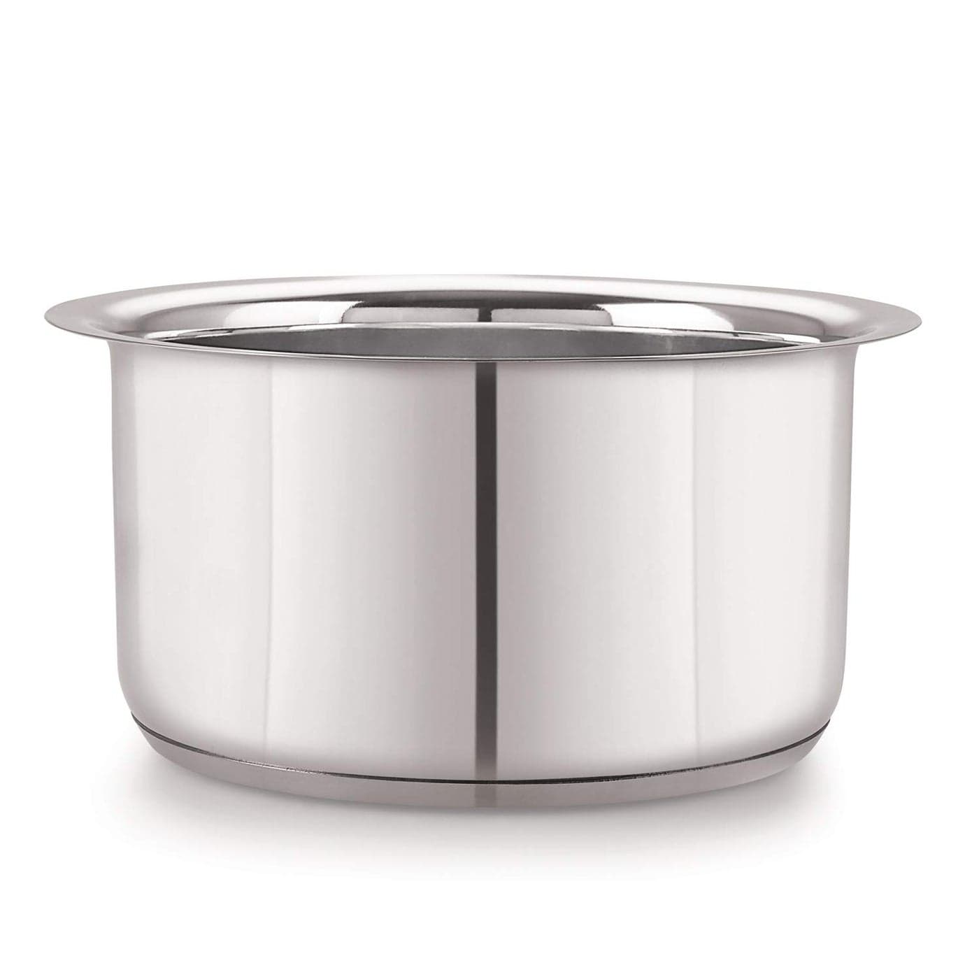 Neelam Stainless Steel Size 13 22 Gauge Induction Gas Stove Friendly TopePatilaTopiya 2550 ml Ideal for Boiling Steaming and Cooking with Excellent Heat Retention and Effective Performance
