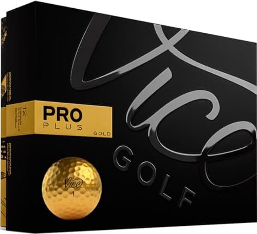 Vice Pro Plus Golf Balls Gold