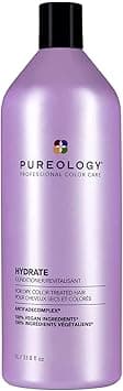 Pureology Hydrate Moisturising Conditioner For Medium to Thick Dry Colour Treated Hair Vegan Formulas Sulphate Free for a Gentle Cleanse