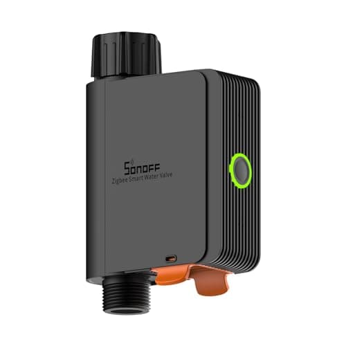 SONOFF Zigbee Sprinkler Timer Gateway Required Smart Controller Voice Control with Alexa and Google Home Automate Irrigation for Garden Lawn Pool Outdoor Watering SWVNH Black