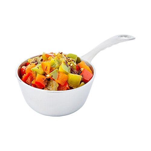 Restaurantware 7 Inch x 3.4 Inch Small Saucepan 1 Round Small Pot For Cooking - With Handle Stain Resistant Silver Stainless Steel Kitchen Saucepan Dishwasher Safe For Sauces Creams Or Dips