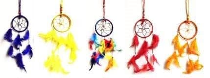 Birthday Party Return Gift Ideas Bulk for Kids Children Boys Girls Dreamcatcher Feather Fill Delicate Dreamcatcher Bedroom Craft Gifts Cradle cermony Baby Naming 5 Sets