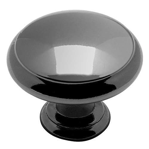 Cosmas 25 Pack 5422BN Black Nickel Cabinet Hardware Mushroom Knob 1316 Diameter