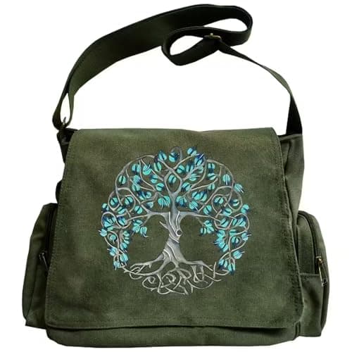 CHICGLOW Personalized Pattern Messenger Bag Cute Canvas Crossbody Bags Women/Men Shoulder Handbags Hobo Purses with Pockets