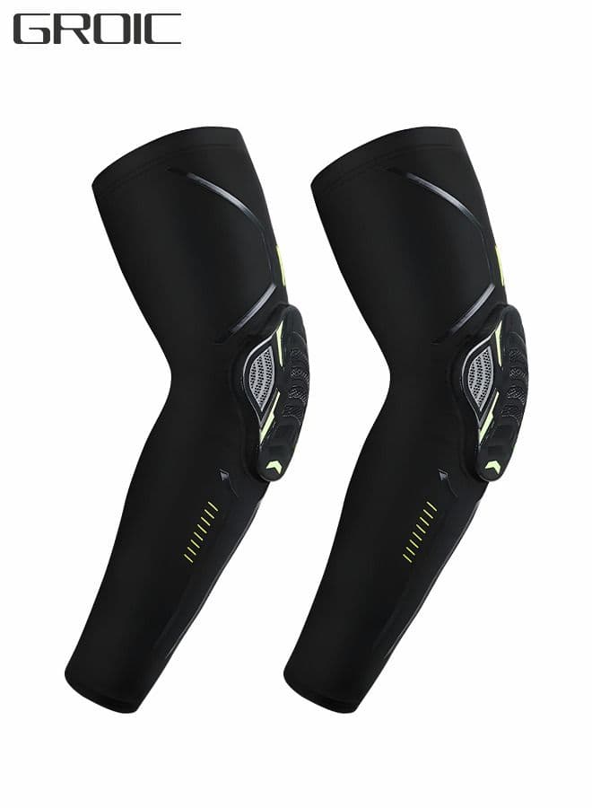 Honeycomb Crash Arm Elbow Pads, Sports Compression Arm Sleeves, Compression Padded Elbow Pads, Basketball Arm Sleeves, Sports Elbow Pads, Sports Protective Equipment, Cycling Protective Gear