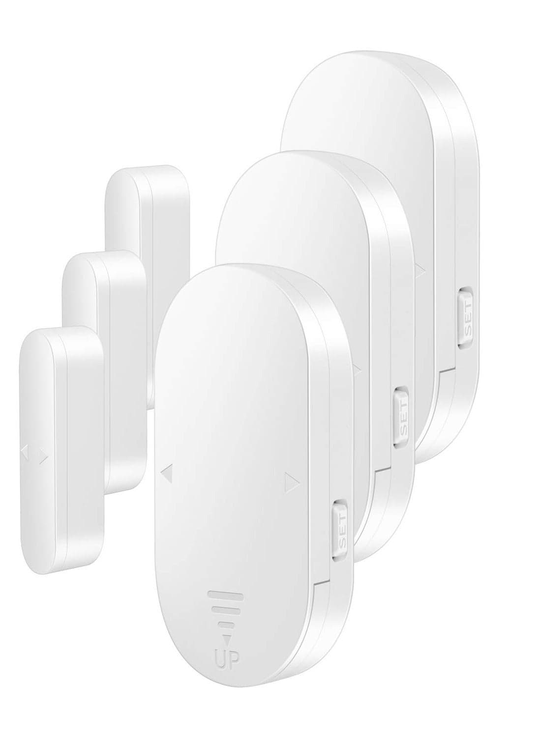 Door Window Alarm 3 Pack 4 Alarm Modes Wireless Magnetic Double-Side Trigger Home Security Sensor 130dB Burglar Alarm for Home Business, Loud Pool Door Alarm for Kids