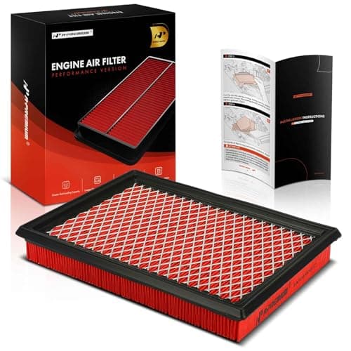 A-Premium High-performance, Pre-oiled Engine Air Filter Compatible with Nissan & Infiniti Models - FX35, FX50, M56, Q50, Q60, Q70, QX70, 300ZX, Juke, Rogue, Sentra- Replace# 16546-30P00