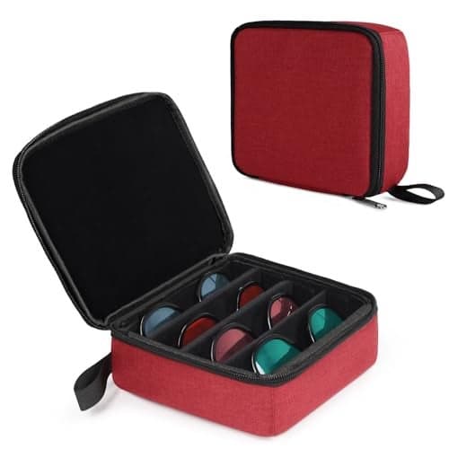 Bukere Travel Sunglasses Organizer Case, Adjustable Slot For Multiple Pairs, Portable Eyeglasses Storage Box for Men Women
