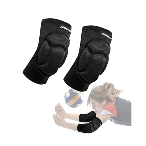 Peabownn Volleyball Elbow Pads Women 2XS-3XL - Kids Teens Elbow Protector with Thicken Sponge Padding Breathable Stretchy CottonBiking Volleyball Basketball Football Skating Dancing - S