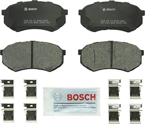 BOSCH BP433 QuietCast Premium SemiMetallic Disc Brake Pad Set Compatible with Select Chrysler Conquest Mitsubishi Starion Fuso FE Plymouth Conquest Toyota Cressida Pickup Tacoma FRONT