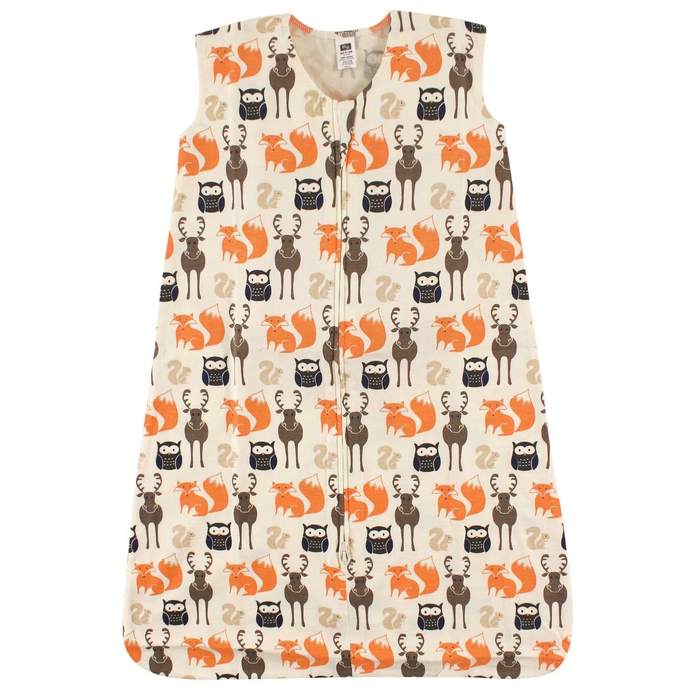 Hudson Baby Unisex Baby Cotton Sleeveless Wearable Sleeping Bag Sack Blanket Forest 06 Months