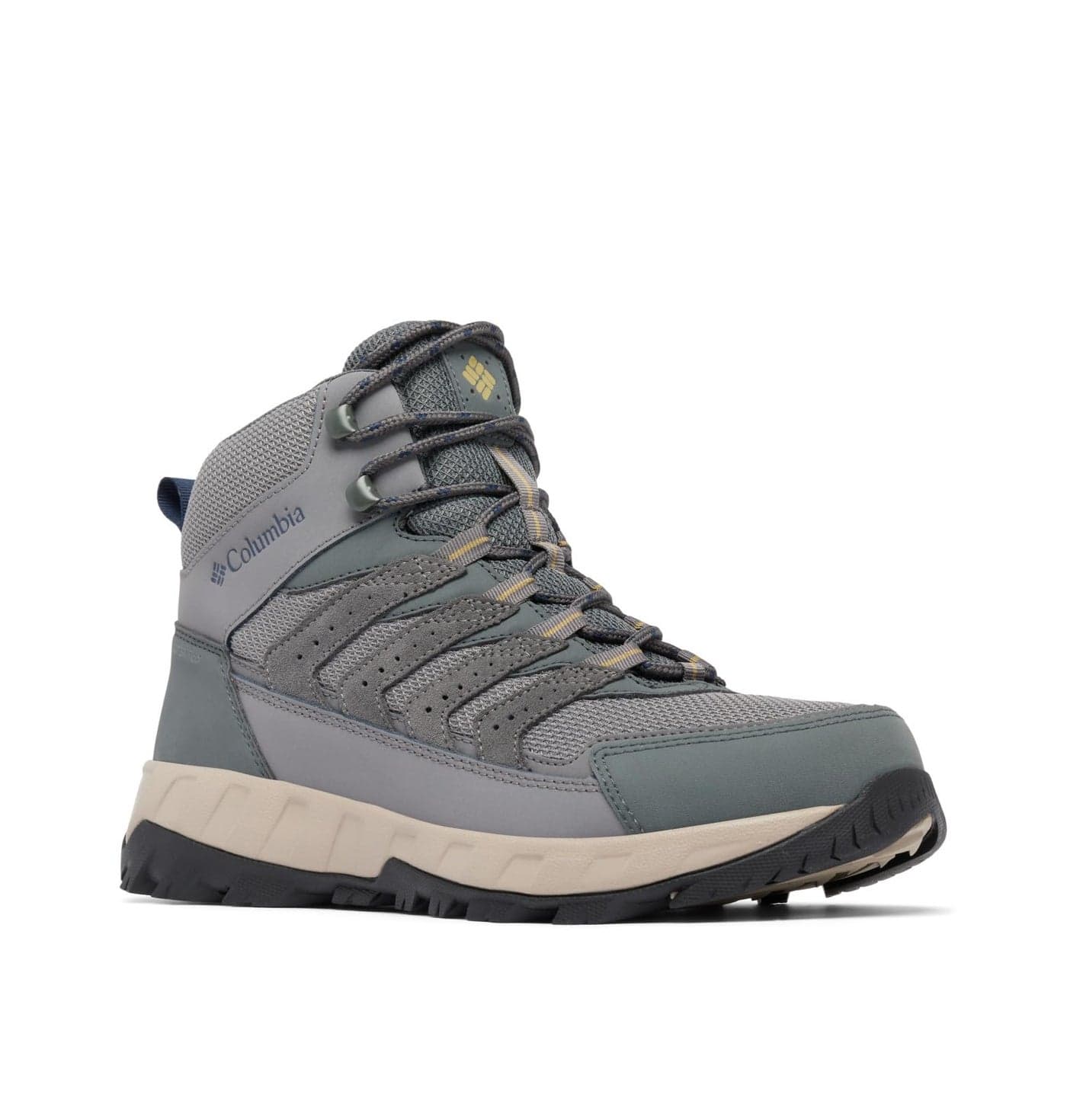 Columbia Mens Strata Trail Mid Waterproof City GreySavory 15