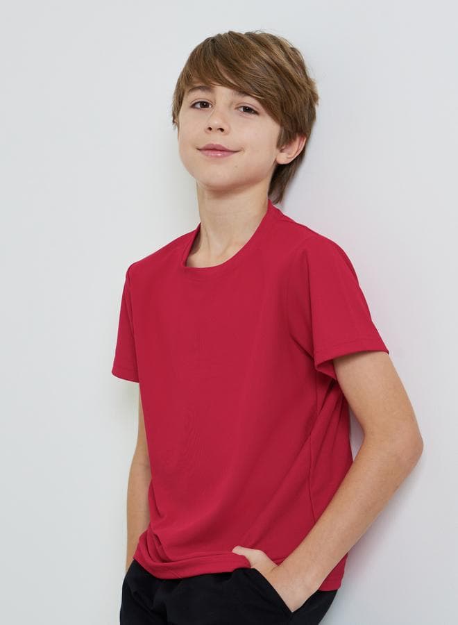 Teens Cotton Sports Jersey Athleisure T-Shirt