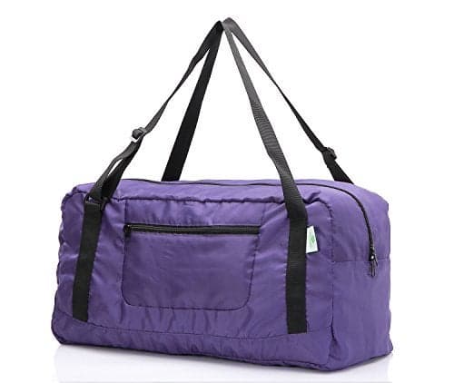 HOLYLUCK Foldable Travel Duffel Bag For Women & Men Luggage Great for Gym (Purple)