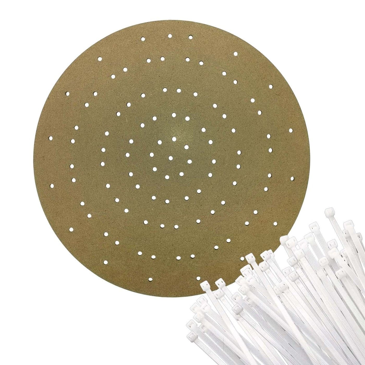 Gkesgm Six 6 Pack Christmas Wreath Boards with Cable TieWrap100 Pcs 787 Inch Wire TiesRound 122Easy to Use Wreath FrameZAO005