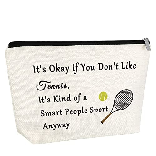 Funny Tennis Lover Gift Makeup Bag Tennis Player Gift Cosmetic Bag Tennis Bag Inspirational Gift For Tennis Player Tennis Gifts For Her Graduation Gift For Tennis Girl Cosmetic Pouch Christmas Gift