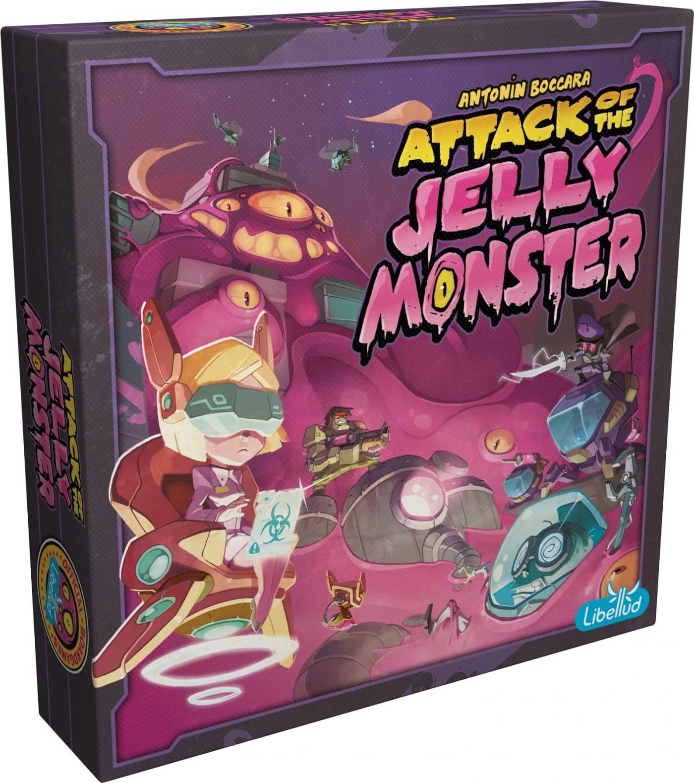 Asmodee Attack of the Jelly Monster Board Game - Fast-Paced Dice Rolling Game, Family Fun for Kids & Adults, Ages 8+, 3-5 Players, 15 Min Playtime